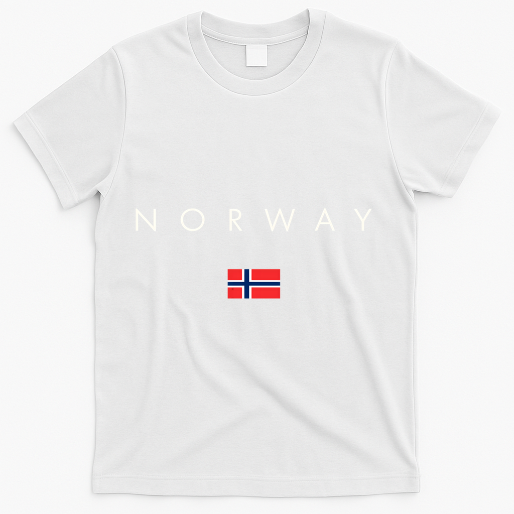 Norway Meaningful Gift Fashion International T-Shirt - White
