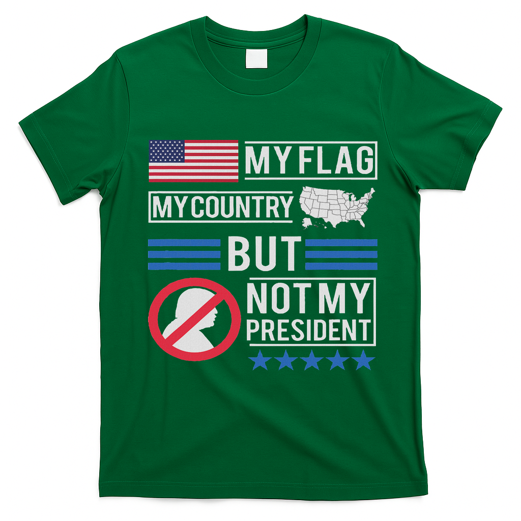 Not My President Impeach Trump Anti Trump Impeach 45 T-Shirt - Irish Green