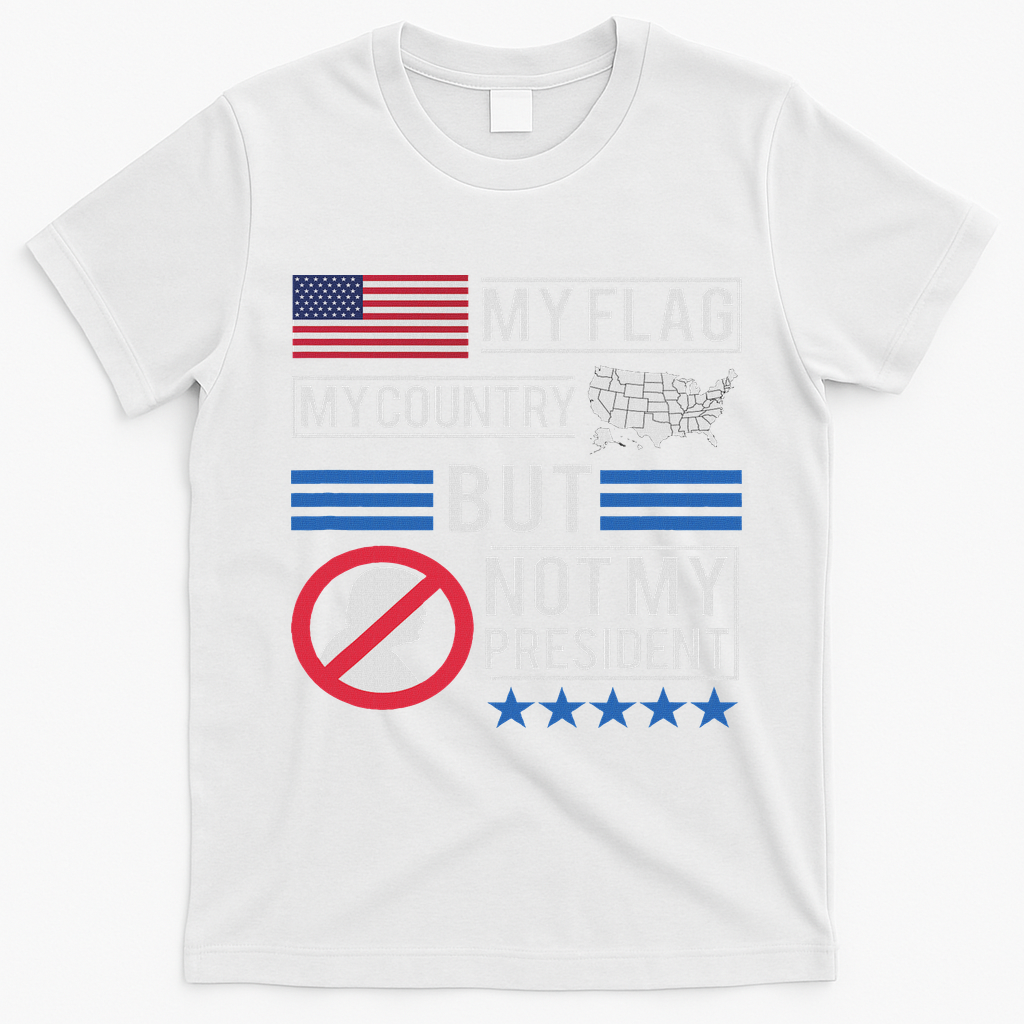 Not My President Impeach Trump Anti Trump Impeach 45 T-Shirt - White