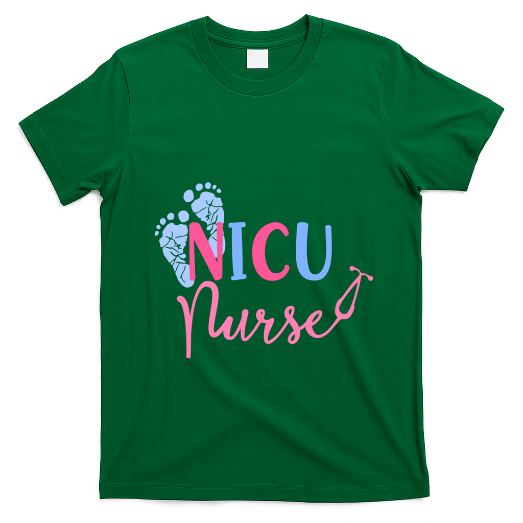 Nicu Nurse Gift Nursing Student Registered Nurse Rn Ladies Gift T-Shirt - Irish Green