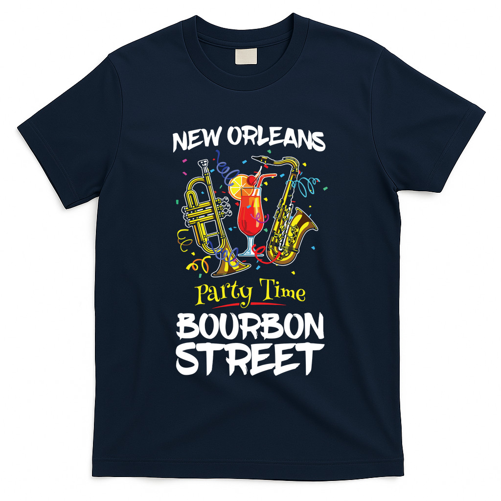 New Orleans Louisiana Bourbon Street Jazz Party Souvenir T-Shirt