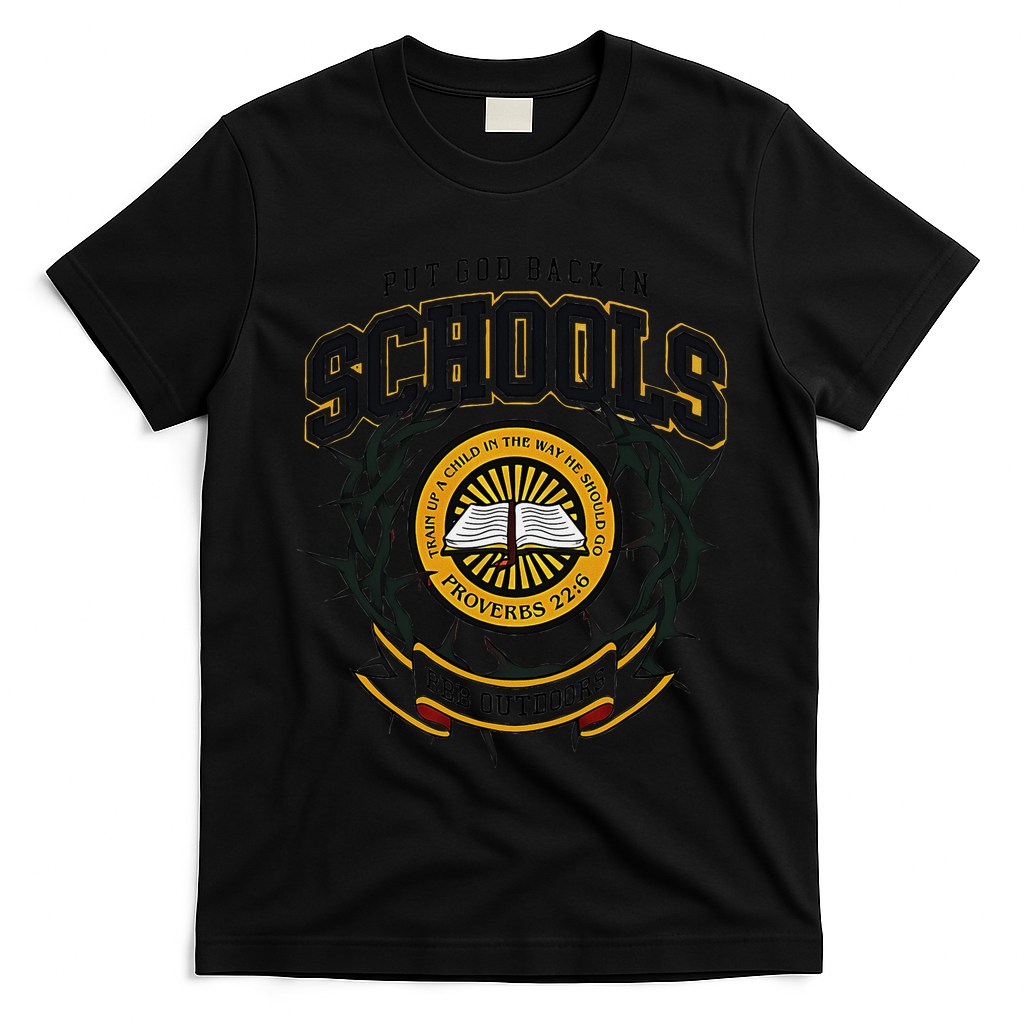 Nice Put God Back In Schools Bbb Outdoors T-Shirt