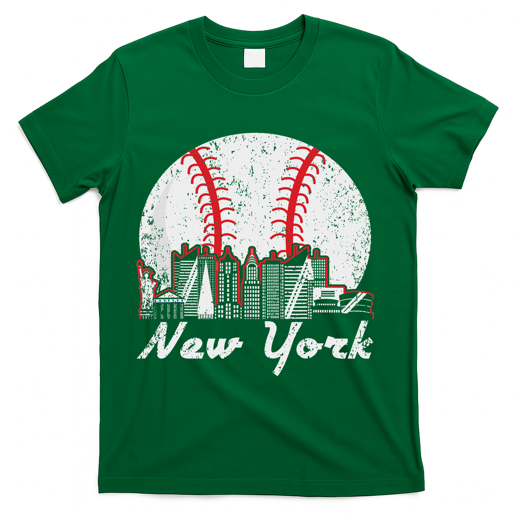 New York Baseball Ny T-Shirt - Green