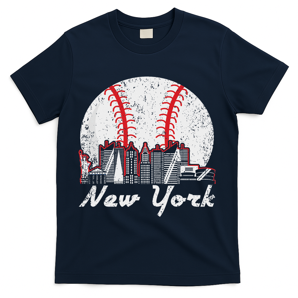 New York Baseball Ny T-Shirt - Navy