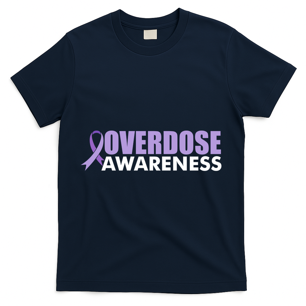 Overdose Awareness T-Shirt - Navy