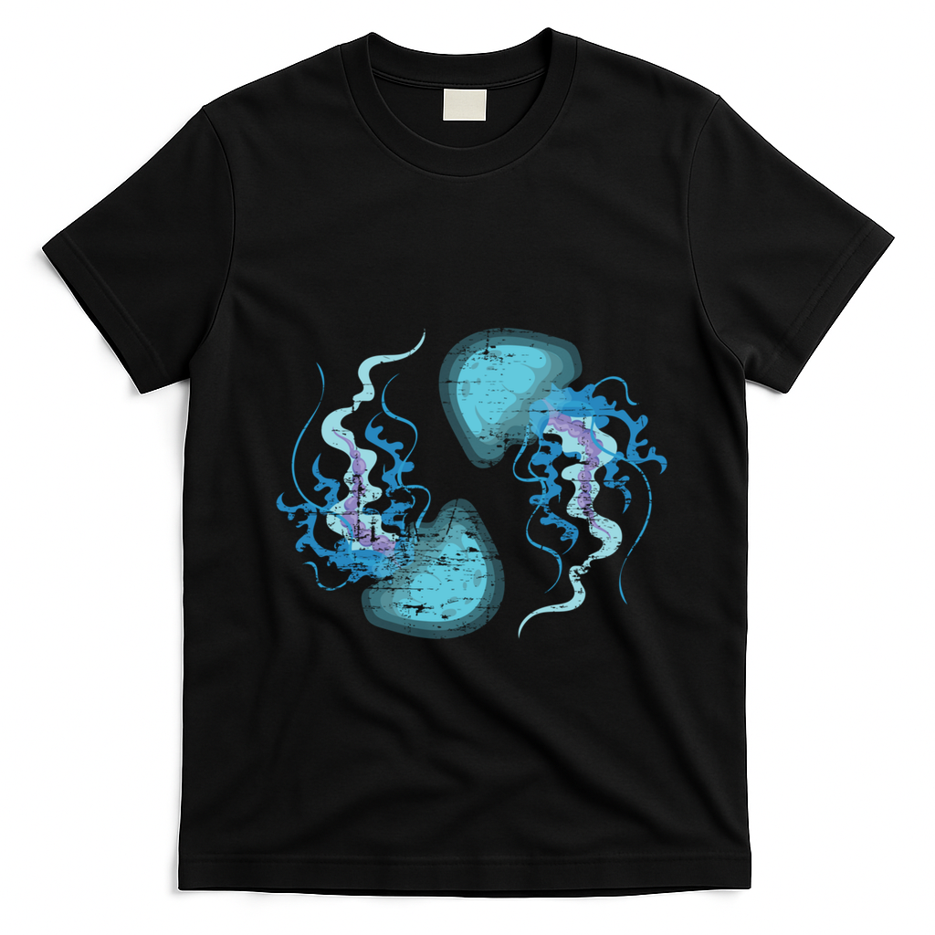 Ocean Animal Zoo Keeper Gift Sea Creature Animal Jellyfish Gift T-Shirt - Black