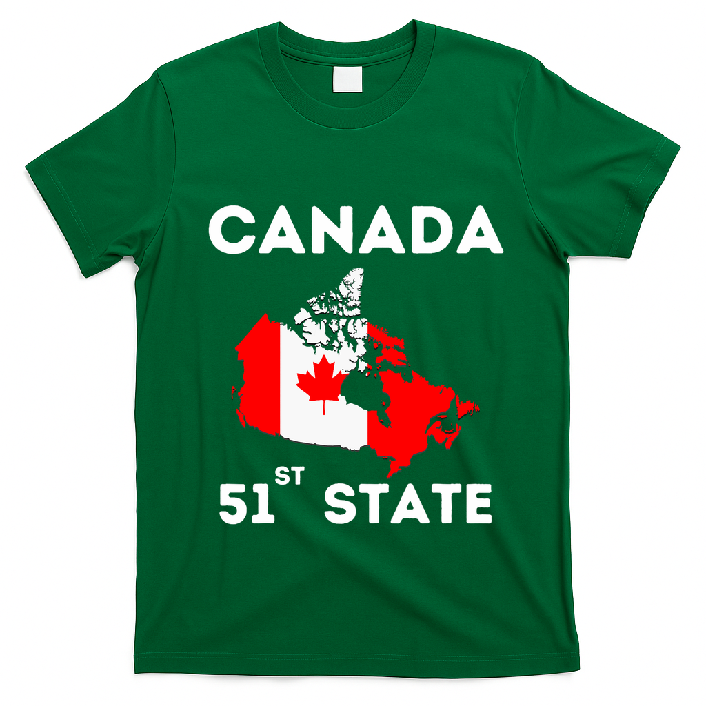 O Canada 51st State Funny Trump Canada Meme T-Shirt - Irish Green