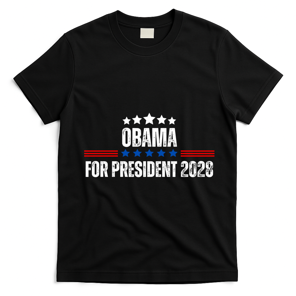 Obama For President 2028 T-Shirt - Black