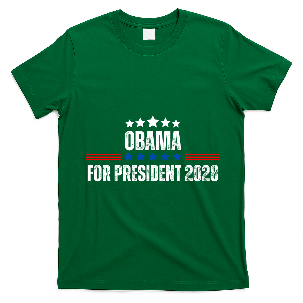 Obama For President 2028 T-Shirt - Irish Green
