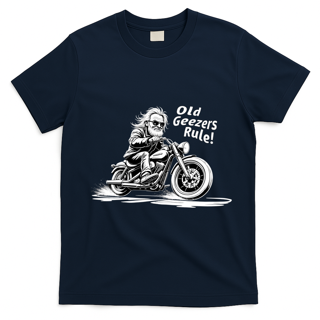 Old Geezers Rule! T-Shirt - Navy Blue