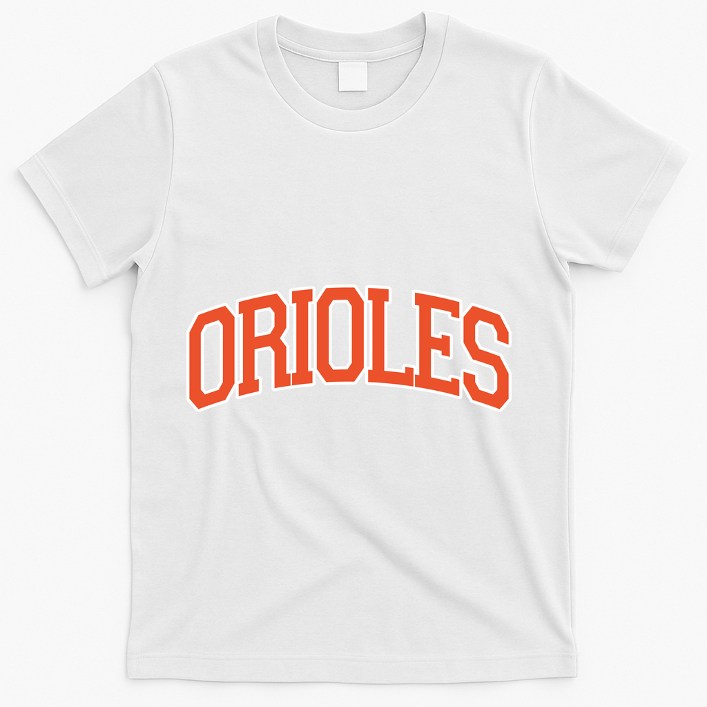 Orioles Retro Name Sports Gift T-Shirt - White