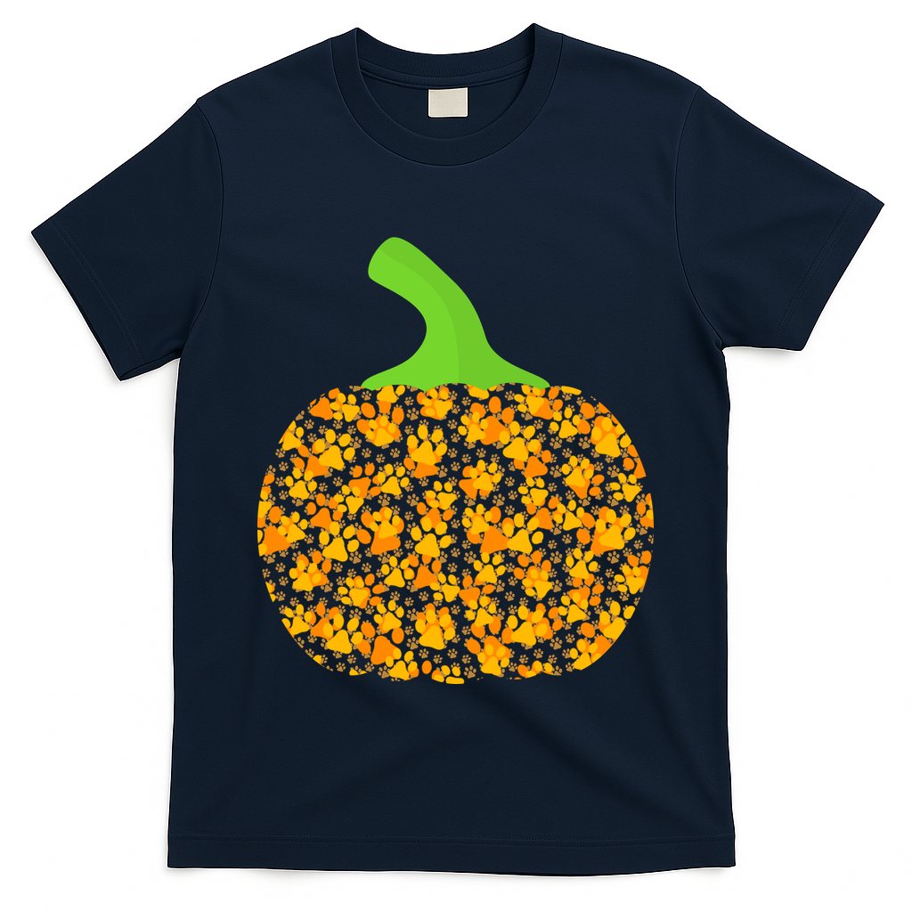 Paw Print Pumpkin T-Shirt
