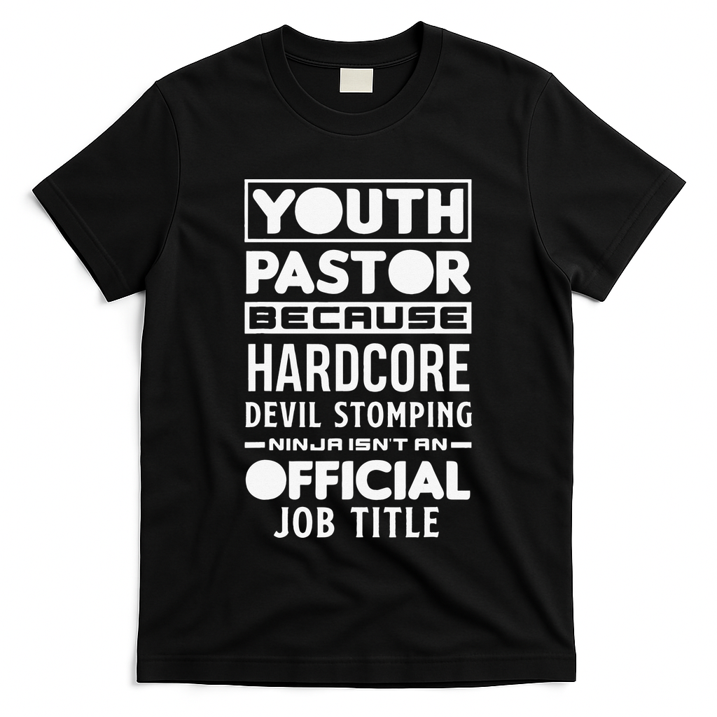 Pastor Because Devil Stomping Ninja Funny T-Shirt