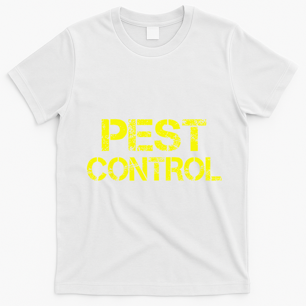 Pest Control Exterminator Halloween Costume T-Shirt - White