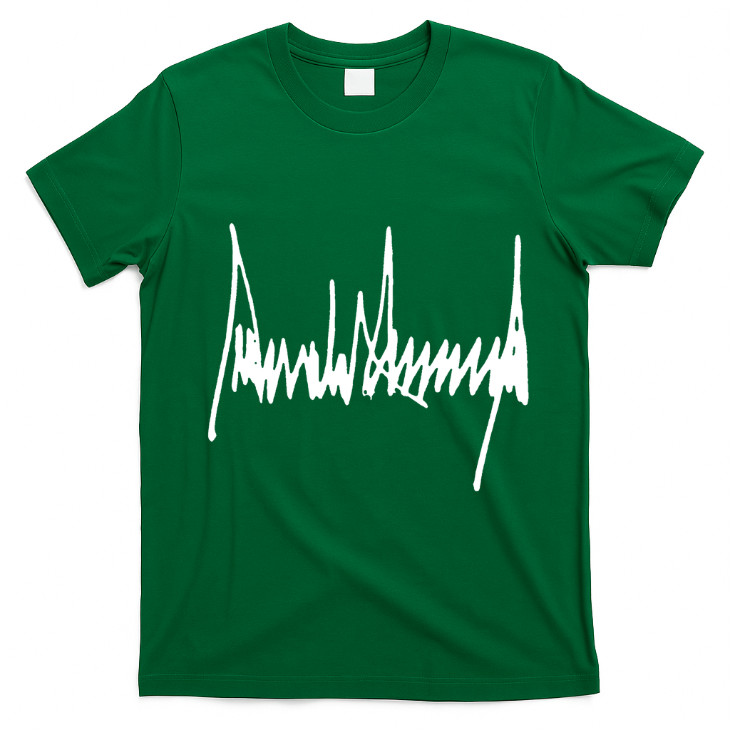 President Donald J Trump Signature T-Shirt - Irish Green