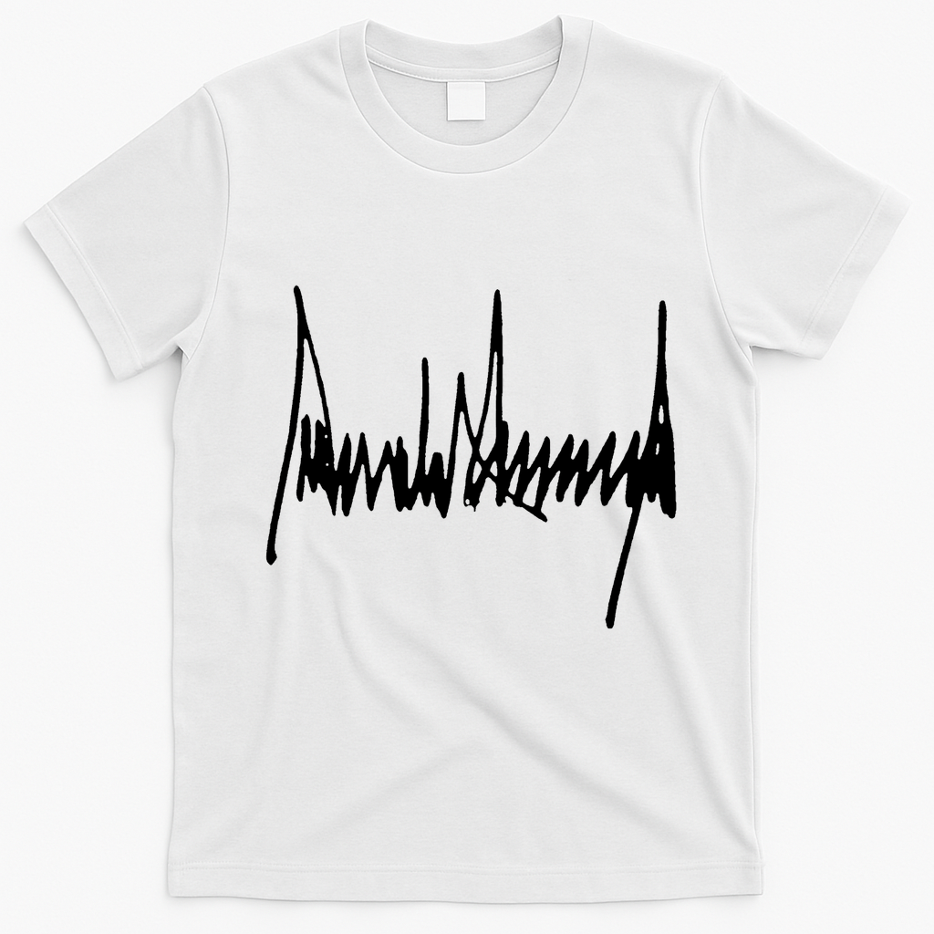 President Donald J Trump Signature T-Shirt - White