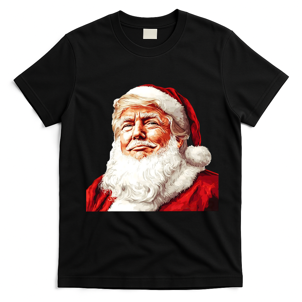 President Donald Trump Santa Claus T-Shirt - Black