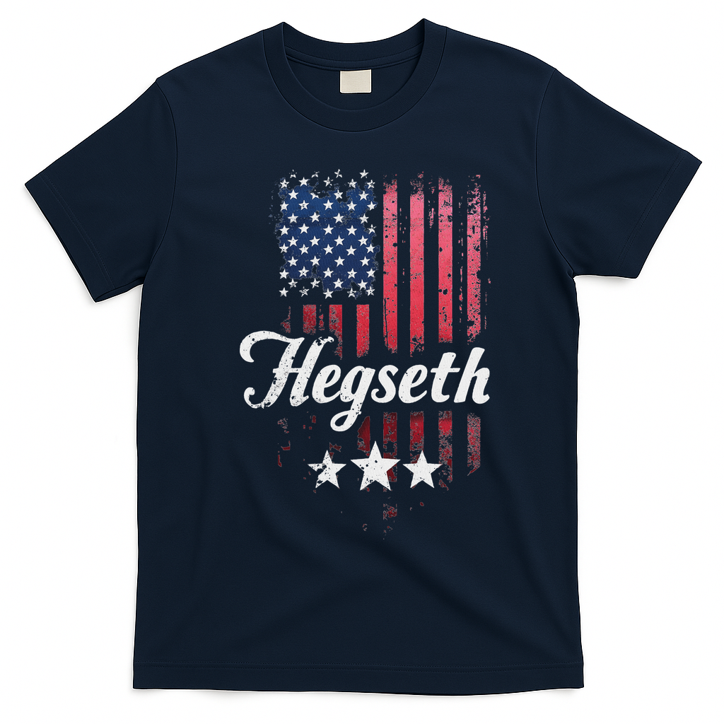 Pete Hegseth Secretary Of Defense Trump Pick Maga Support T-Shirt - Navy Blue