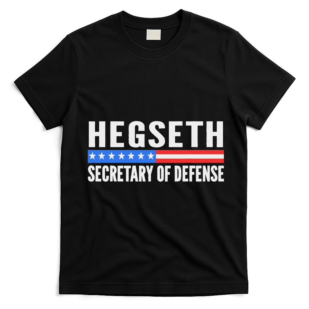 Pete Hegseth Secretary Of Defense T-Shirt - Black