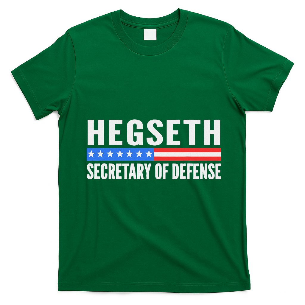 Pete Hegseth Secretary Of Defense T-Shirt - Irish Green