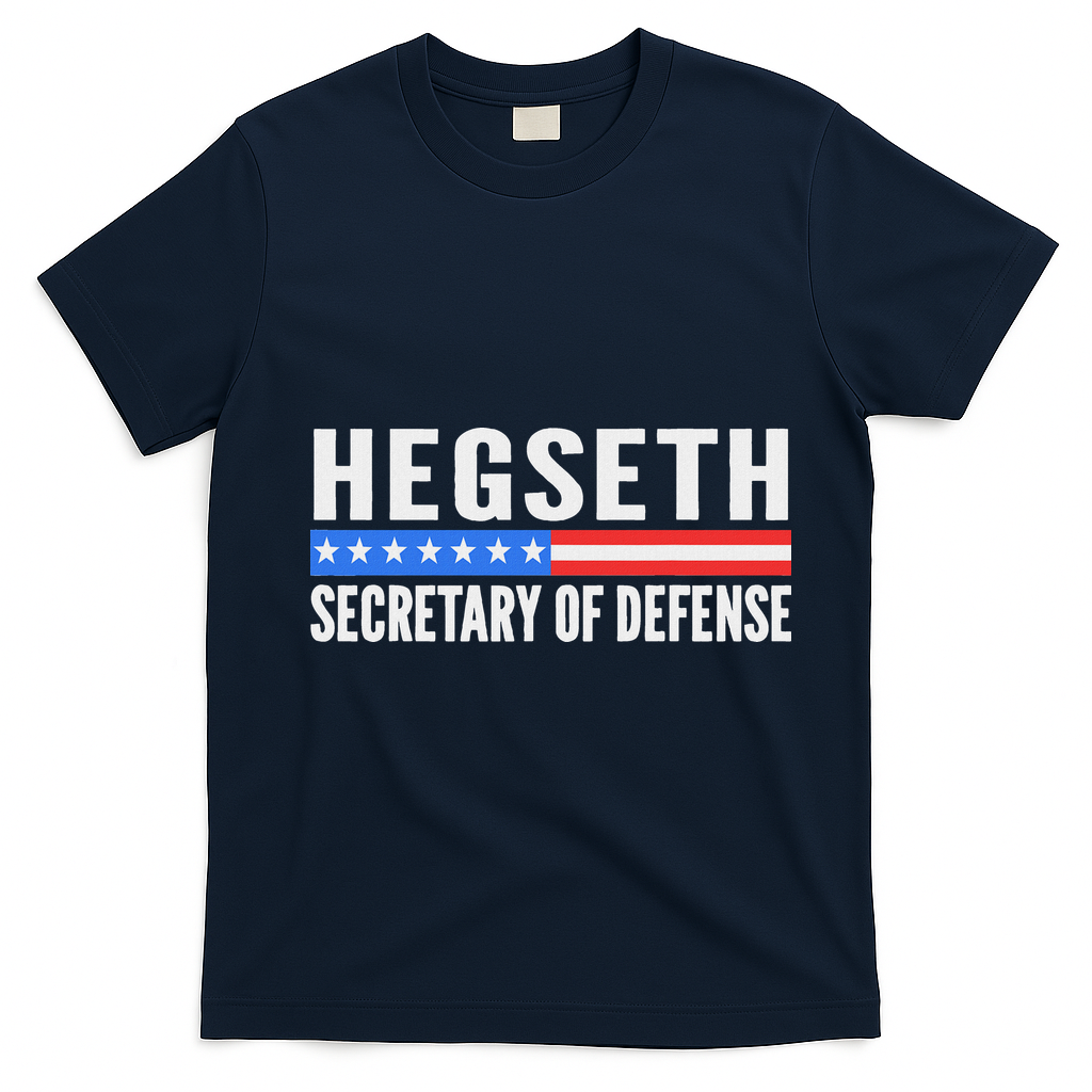 Pete Hegseth Secretary Of Defense T-Shirt - Navy Blue