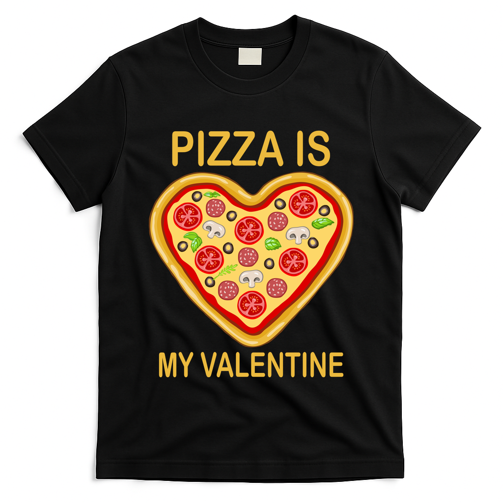 Pizza Is My Valentine Funny Pizza Lover T-Shirt