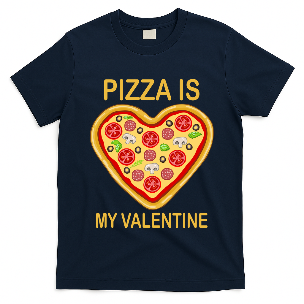 Pizza Is My Valentine Funny Pizza Lover T-Shirt