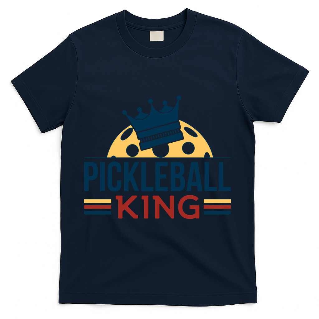 Pickleball King T-Shirt - Navy