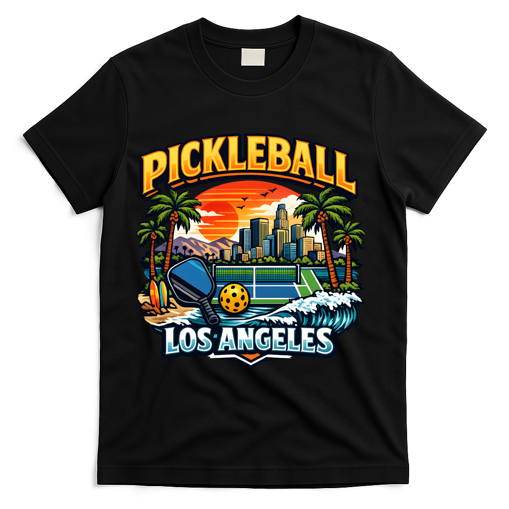 Pickleball Los Angeles T-Shirt - Black