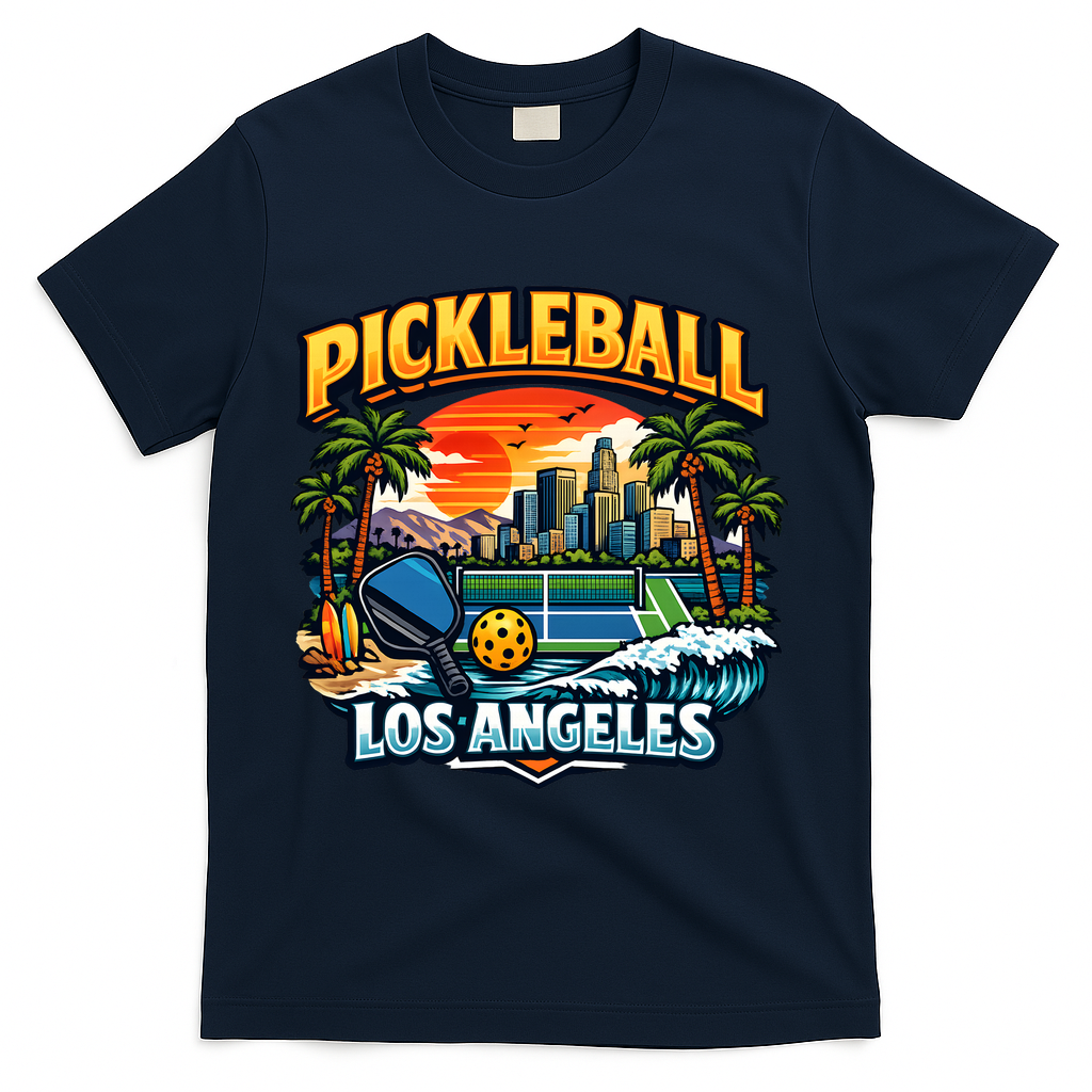 Pickleball Los Angeles T-Shirt - Navy