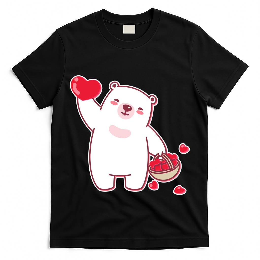 Polar Bear Cute Valentines Day Love T-Shirt
