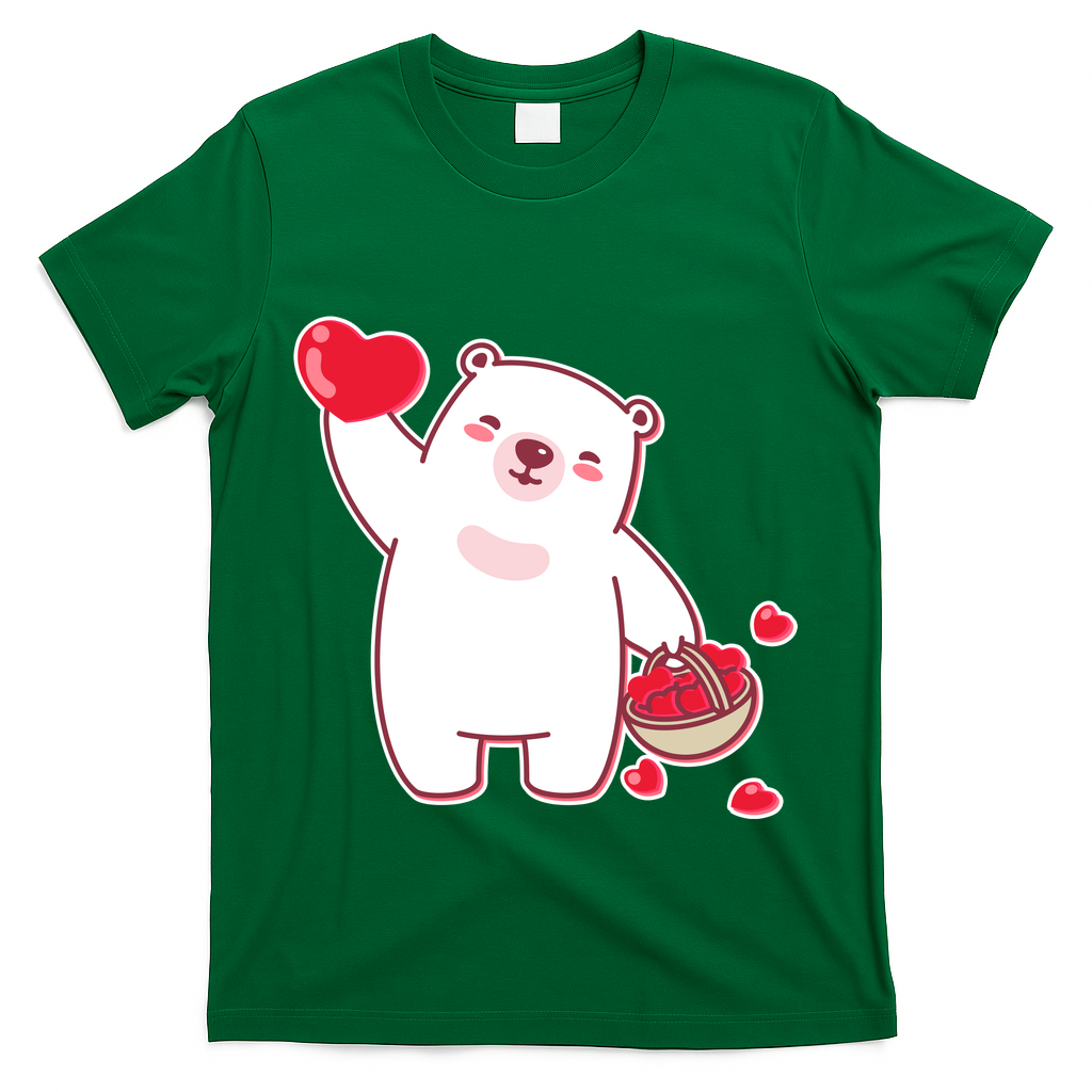 Polar Bear Cute Valentines Day Love T-Shirt