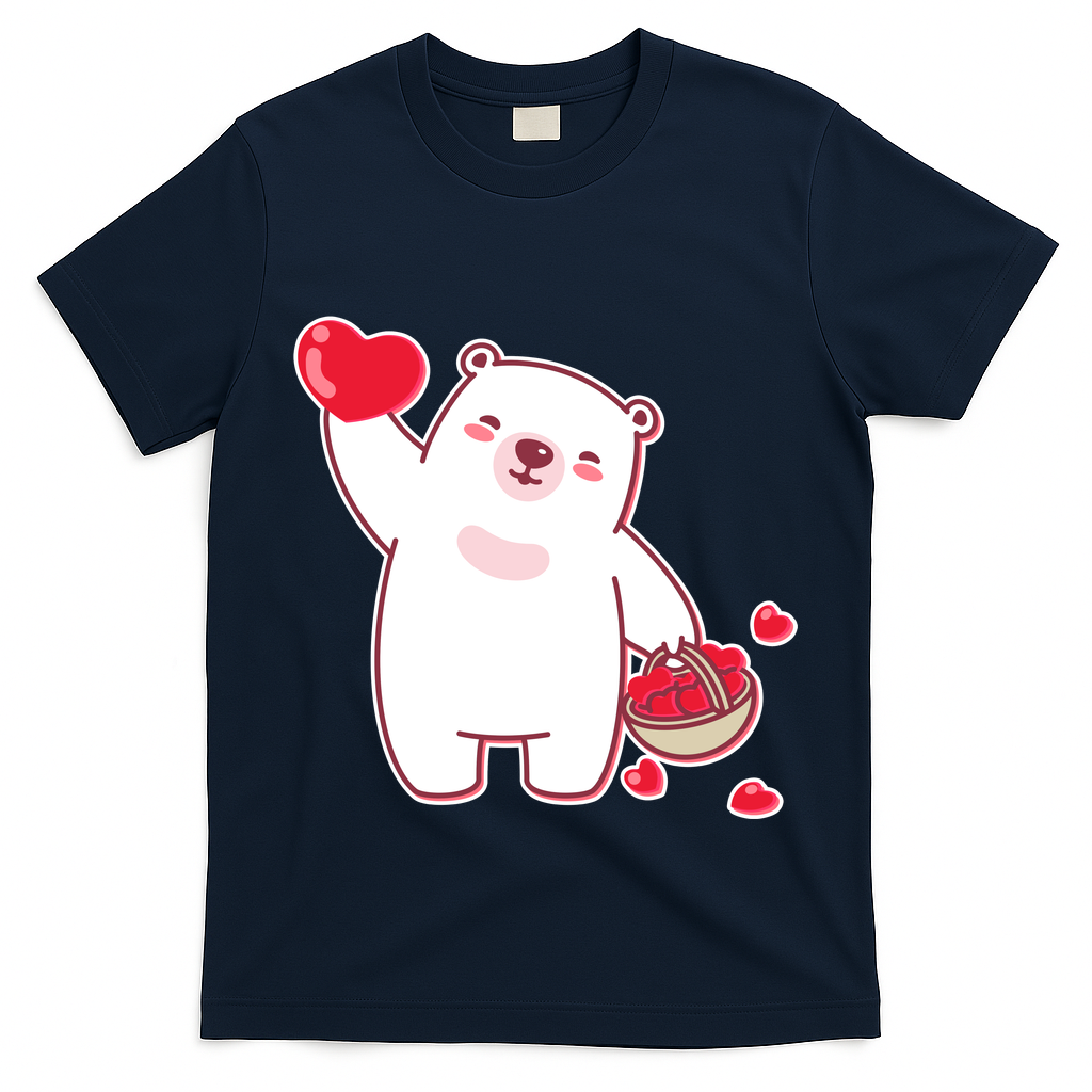 Polar Bear Cute Valentines Day Love T-Shirt