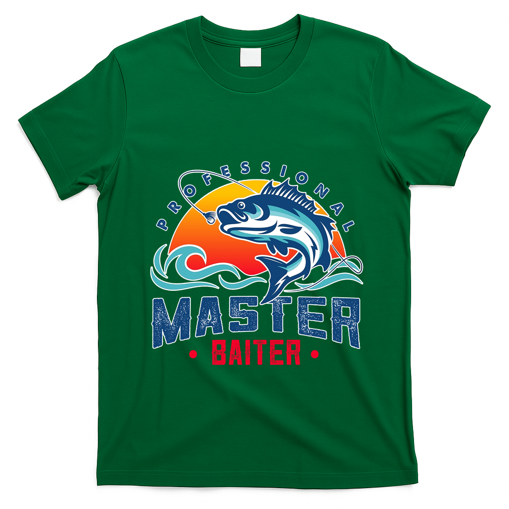 Pro Master Baiter Fishing Gifts T-Shirt - Irish Green