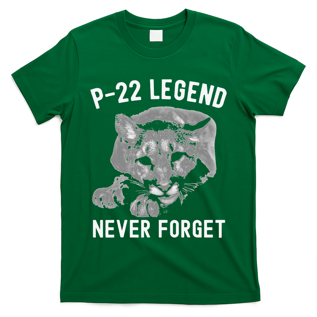 P-22 Mountain Lion Never Forget P-22 Exotic Animals T-Shirt