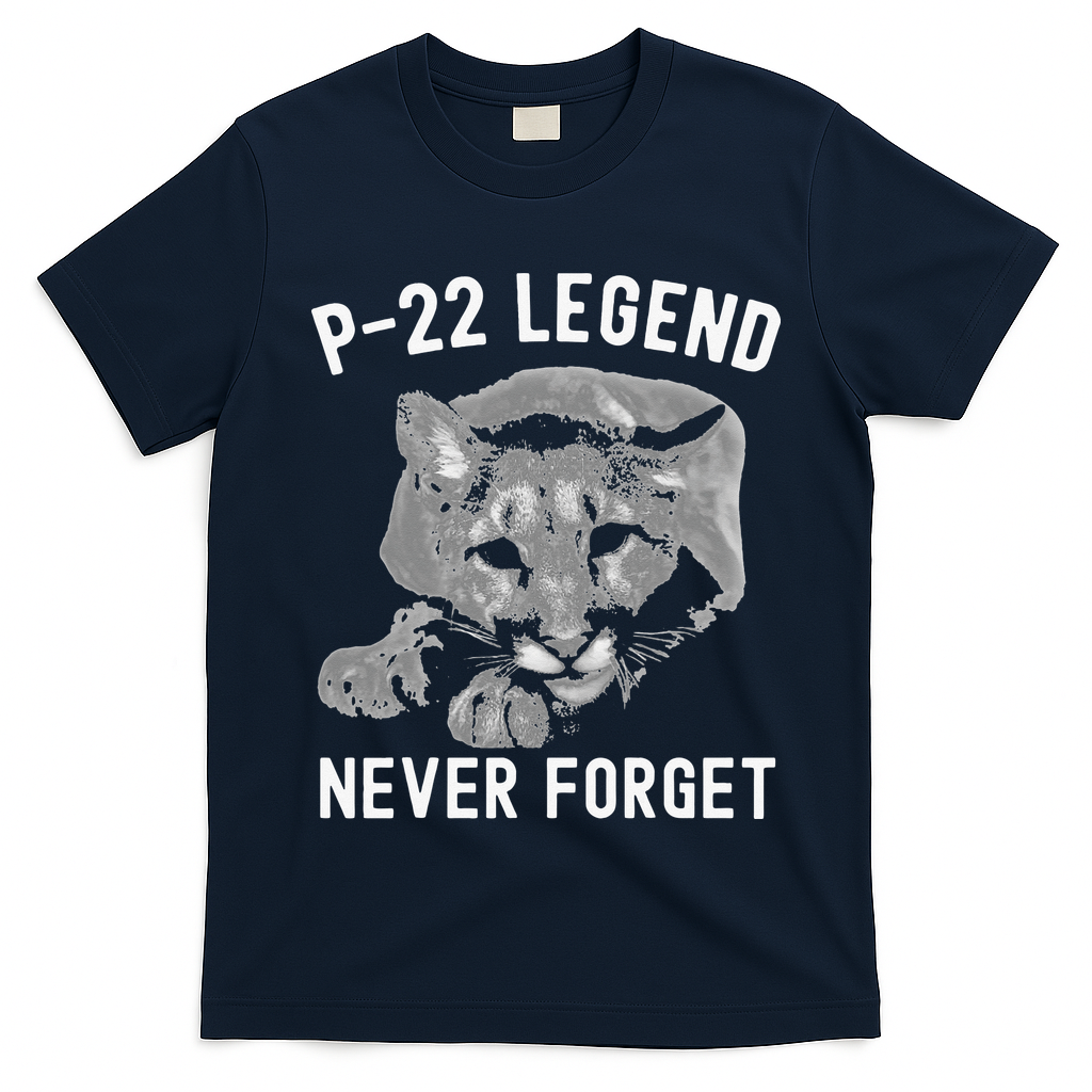 P-22 Mountain Lion Never Forget P-22 Exotic Animals T-Shirt