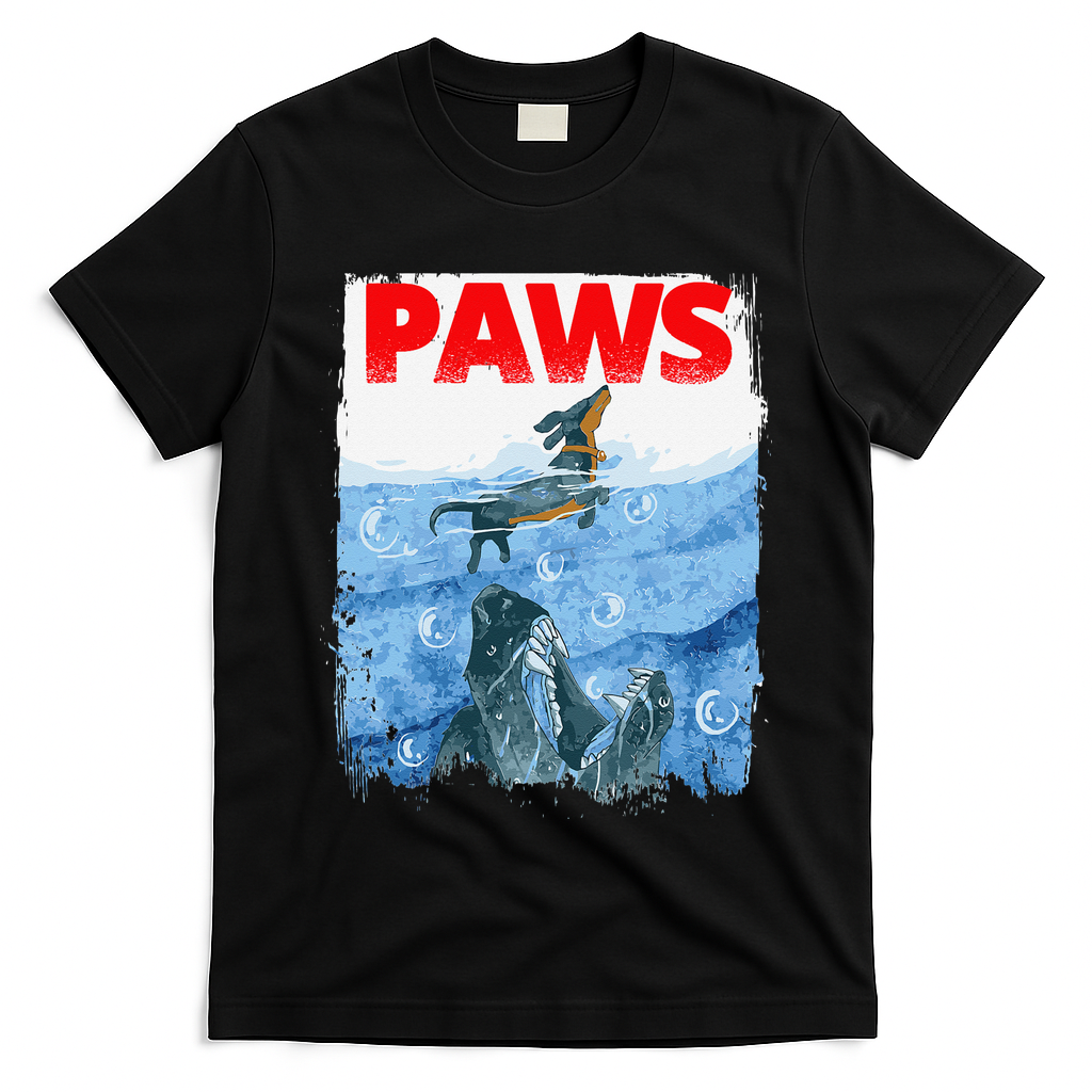 Paws Paw Dachshund Dog Retro T-Shirt