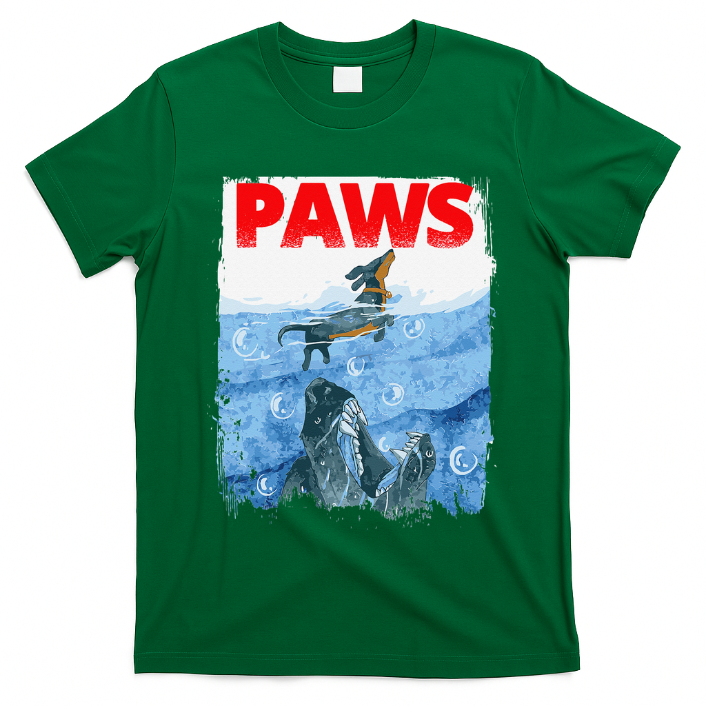 Paws Paw Dachshund Dog Retro T-Shirt
