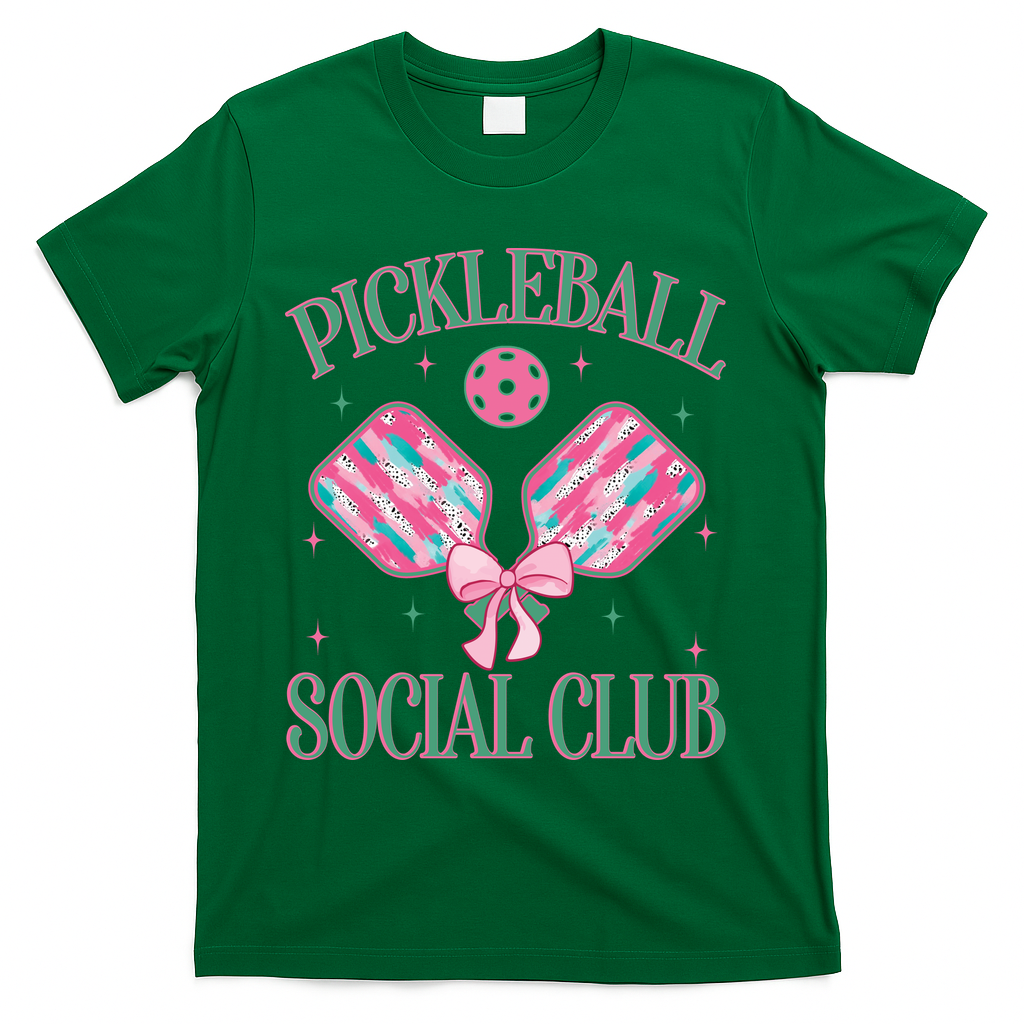 Pickleball Social Club T-Shirt - Green