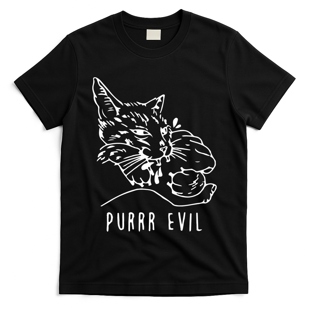 Purrr Evil Funny Cat T-Shirt