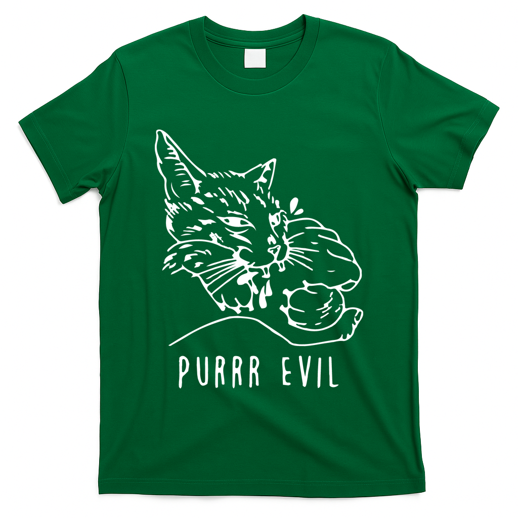 Purrr Evil Funny Cat T-Shirt
