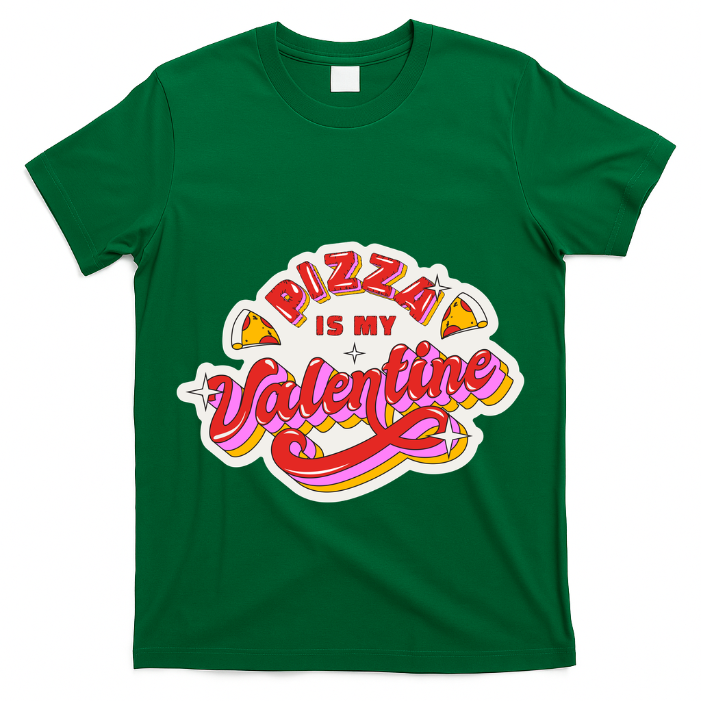 Pizza Is My Valentine Funny Valentine's Day Love T-Shirt