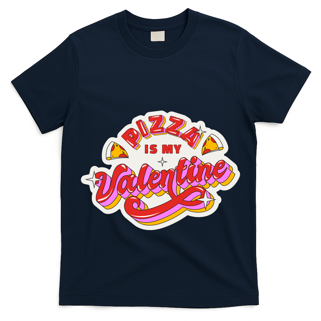 Pizza Is My Valentine Funny Valentine's Day Love T-Shirt