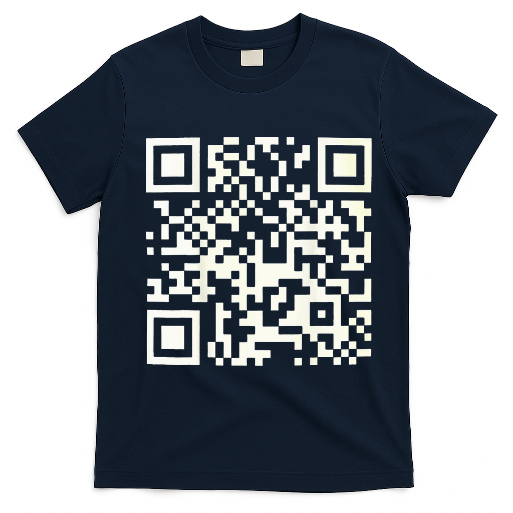 Qr President Trump 4547 Dancing Code T-Shirt - Navy Blue
