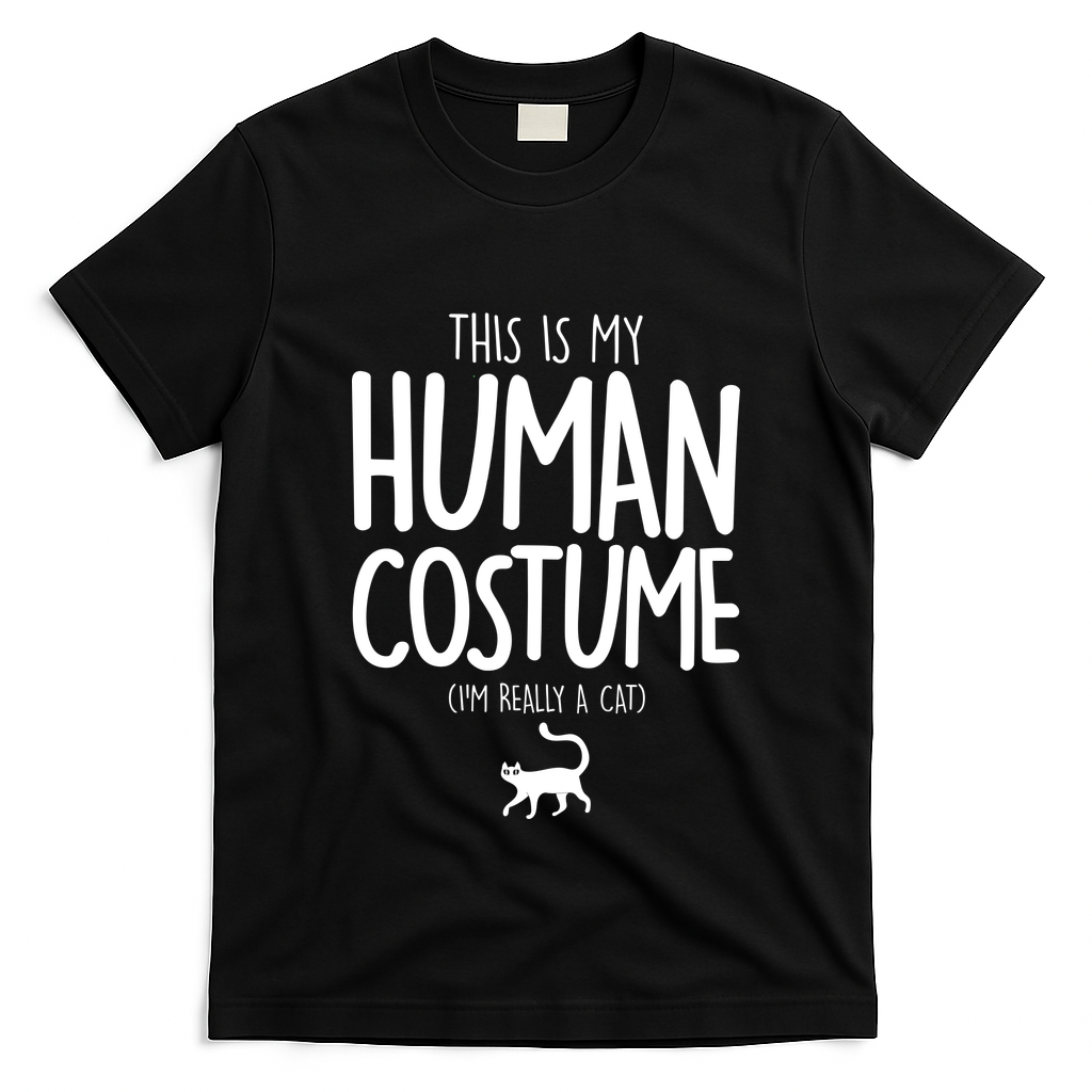 This Is My Human Costume I'm Really a Cat T-Shirt