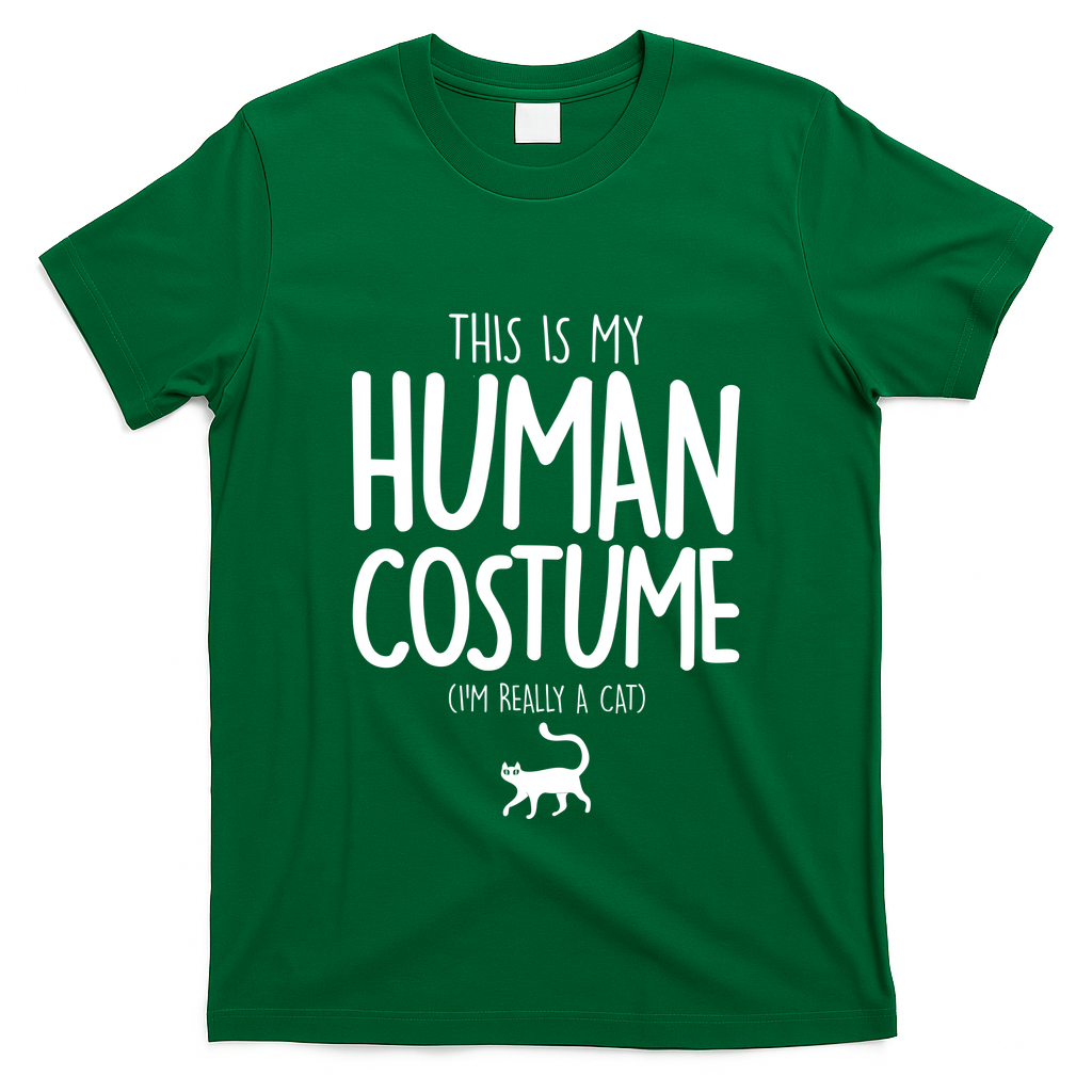 This Is My Human Costume I'm Really a Cat T-Shirt