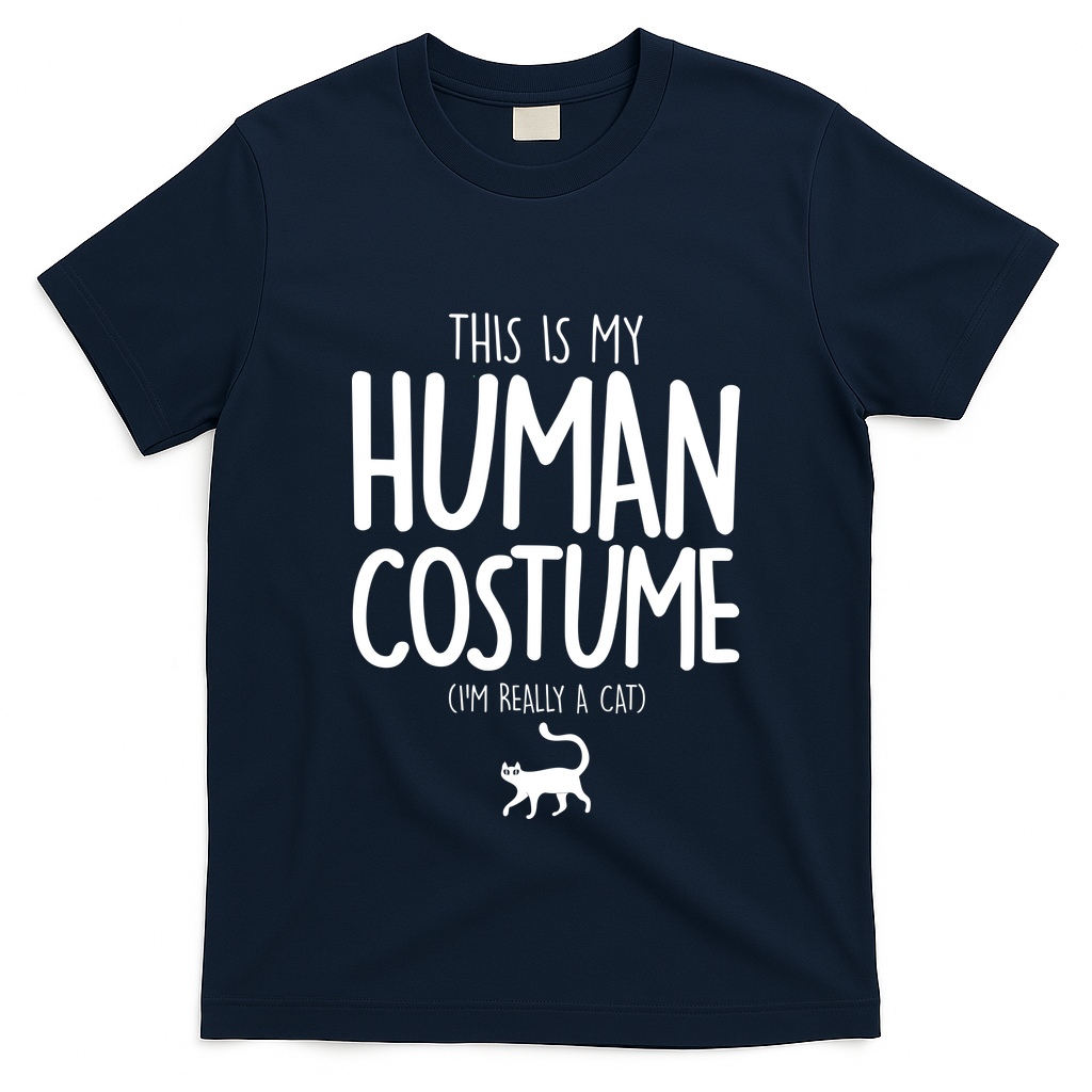 This Is My Human Costume I'm Really a Cat T-Shirt