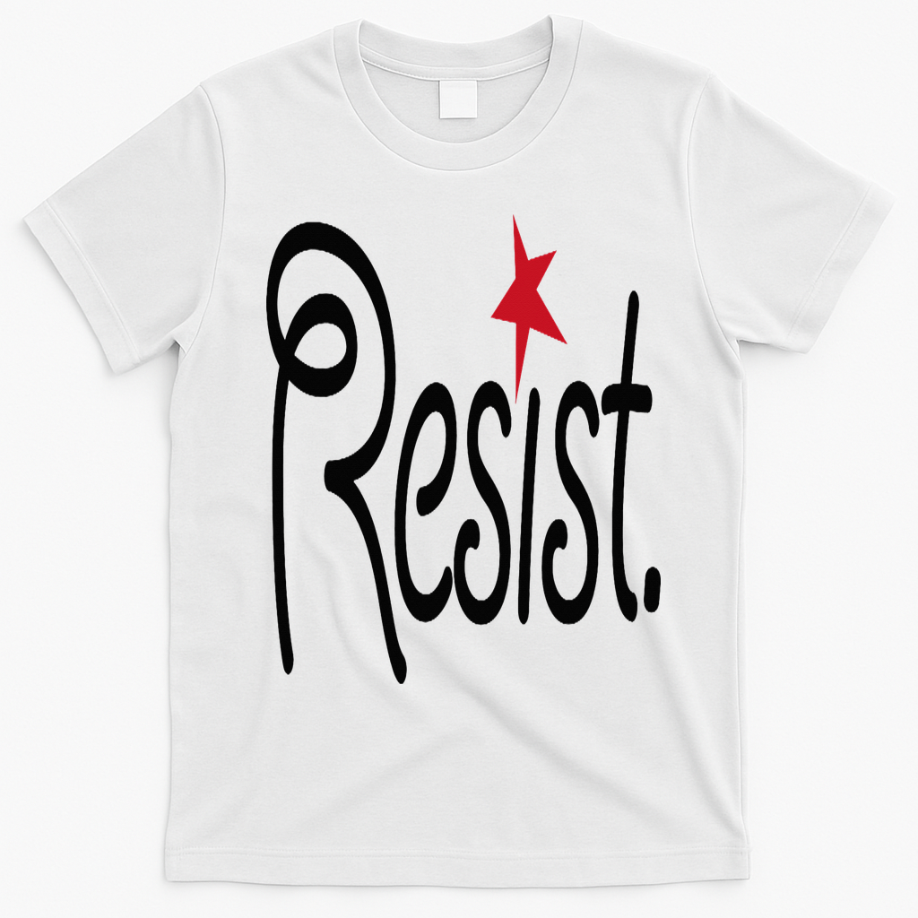 Resist, Anti Trump  T-Shirt - White