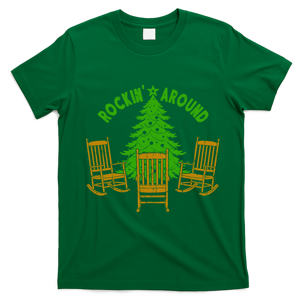 Rockin Around The Christmas Tree T-Shirt - Irish Green