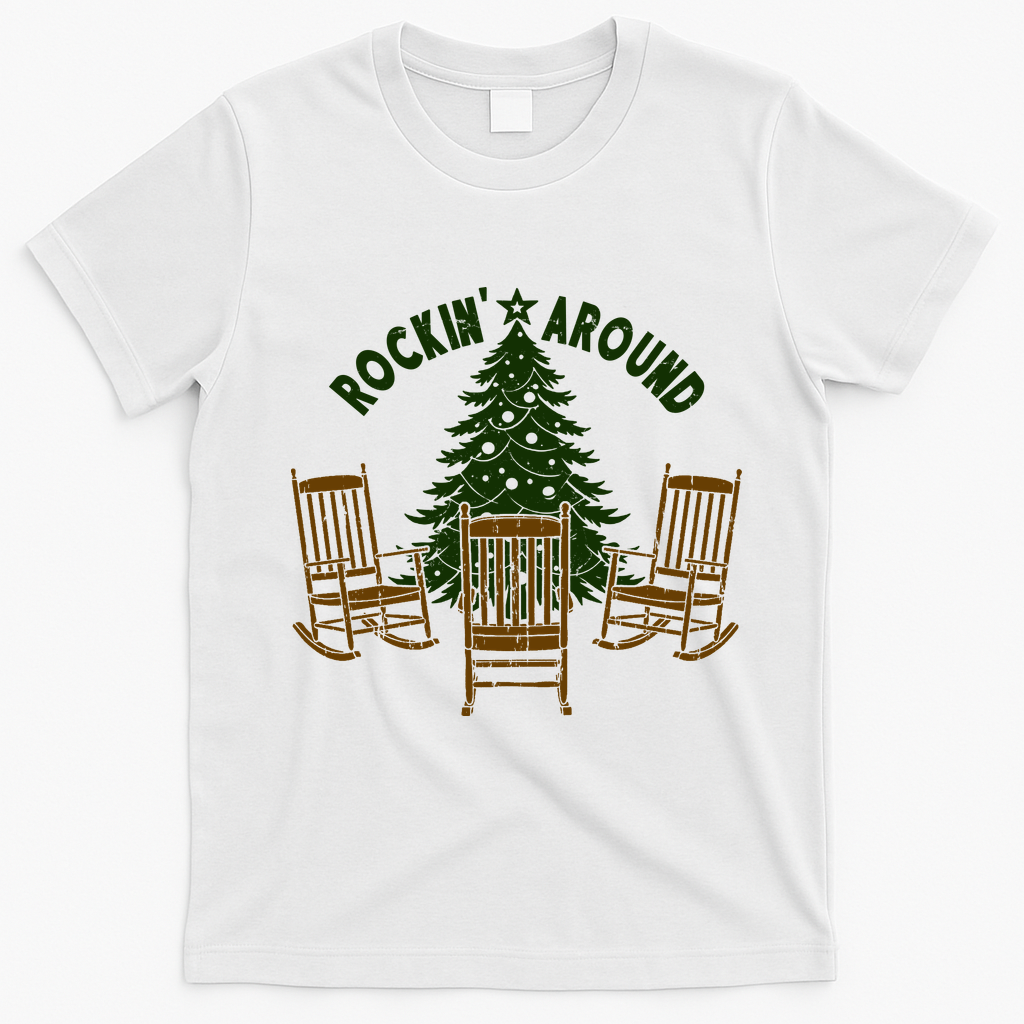 Rockin Around The Christmas Tree T-Shirt - White